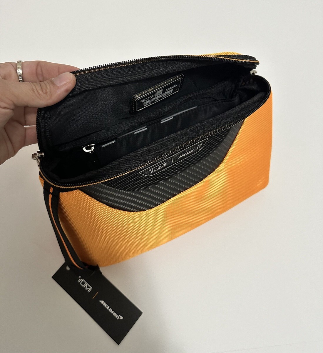 TUMI McLaren Remex AUTHENTIC Accessory Kit Papaya | eBay