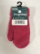 SNUGADOO Mittens Winter Gloves Kids Toddlers Super Soft Red/Pink