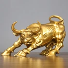 Wall Street Bull Statue Animal Figurine Cattle Sculpture Doll Cow Office Figure