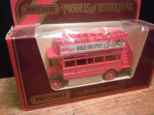 Matchbox Models of Yesteryear Y23 - 1922 AEC Omnibus Brand New Kelloggs Branded - Picture 2 of 3