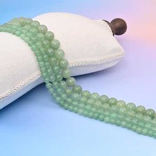 Green Aventurine Smooth Round Beads 6mm 8mm 10mm 12mm 15.5 Inch Strand