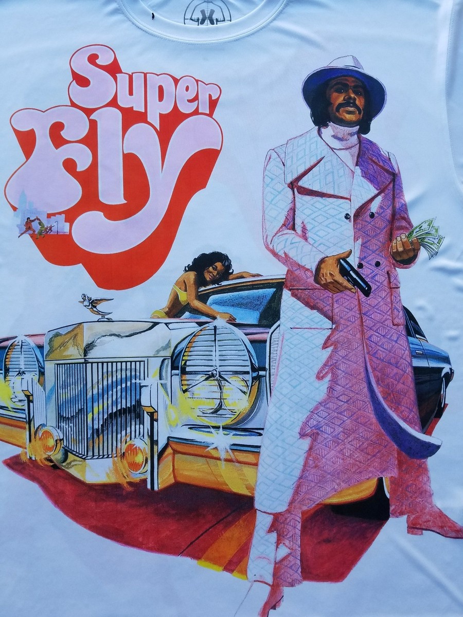 Superfly サイン入りTシャツ Custom Super Fly T Shirt 70s movie black | eBay