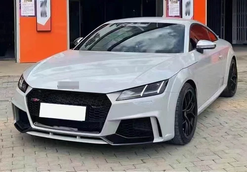 For Audi TT 2015 - 2018 TTS TTRS Style Front Bumper Grille Gloss Black Honeycomb - Foto 4 di 4