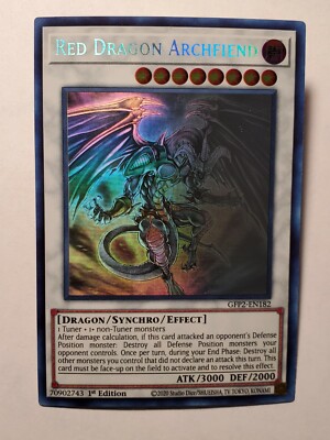 Red Dragon Archfiend Ghost Rare GFP2-EN182 1st Edition Near Mint