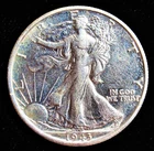 1943 S 50C Walking Liberty Half Dollar. Choice BU.