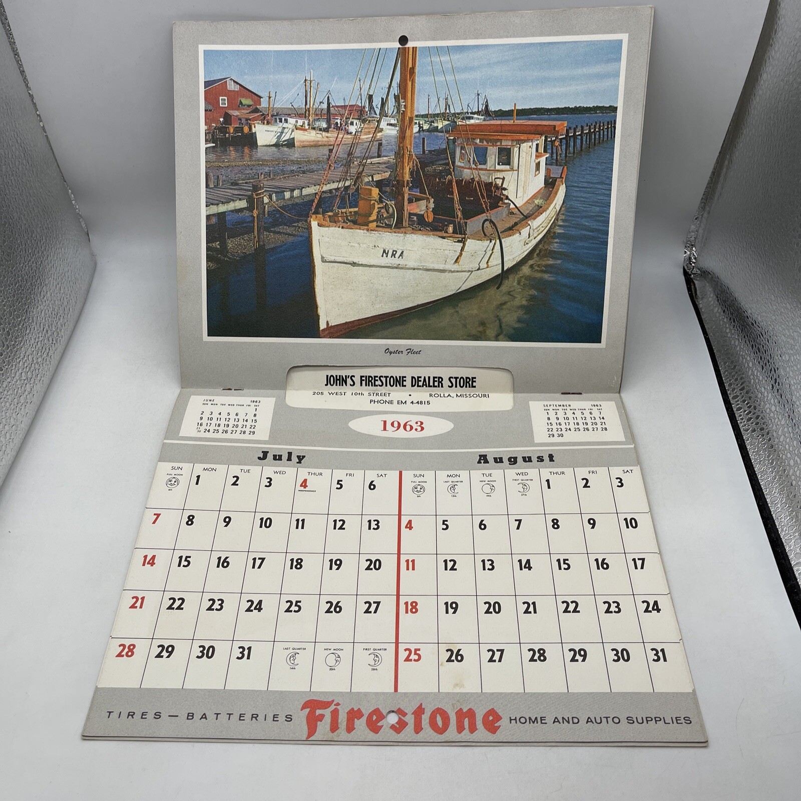 Vintage Firestone Dealer Calendar From 1963 John’s Firestone Rolla