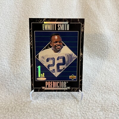1995 Upper Deck Predictors League Leaders Prizes Emmitt Smith (1st Place Stamp)