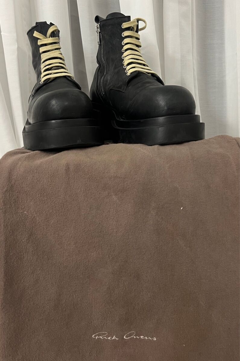 Rick Owens Black Low Army Bogun Boots EU45 US12 | eBay Rick Owens Black Low Army Bogun Boots EU45 US12 | eBay
