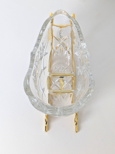 Gorham Crystal Reindeer & Sleigh Candle Holder Set – 3 Pc Holiday Collection - 第 7/19 張圖片
