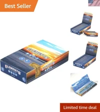 1 1/4 Size Natural Rice Rolling Papers - 25 Packs with Fun Criss-Cross Design