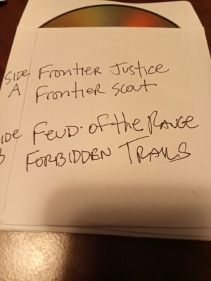 FRONTIER JUSTICE + 3 FILMS DVD DISC ONLY USED TESTED FREESHIP NOTRACKING 