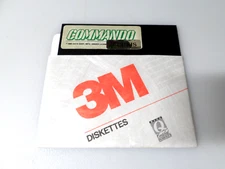 5.25" Floppy - COMMODORE 64 - COMMANDO - (1986) - DATA EAST
