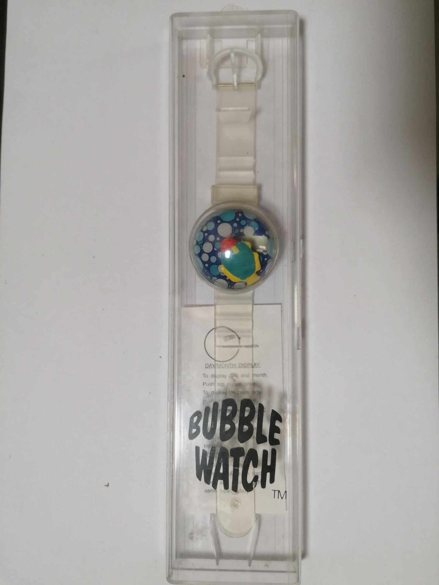 Vintage Dr. Suess Fish Bowl Bubble Watch (in original box) Dr Seuss Fish Bowl Vintage Ladies Gold Plated 1990 main image 4