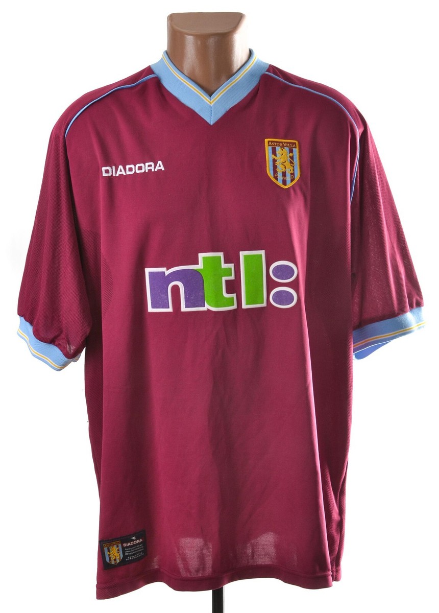 Aston Villa アストンヴィラ 2002 diadora Home ASTON VILLA 2001/2002 HOME FOOTBALL SHIRT DIADORA SIZE XL | eBay