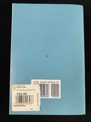 The ICU Book by Paul L. Marino 1997 Trade Paperback Second edition