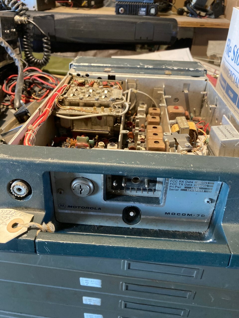 Manuel d'utilisation radio bidirectionnelle vintage Motorola MOCOM 70