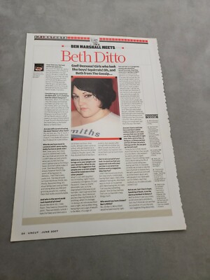 TPEEP232 MAGAZIN ARTIKEL & BILD 11X8'' BETH DITTO 