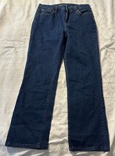 LAUREN JEANS CO. LRL RALPH LAUREN SIZ E 10 CLASSIC STRAIGHT DENIM BLUE JEANS