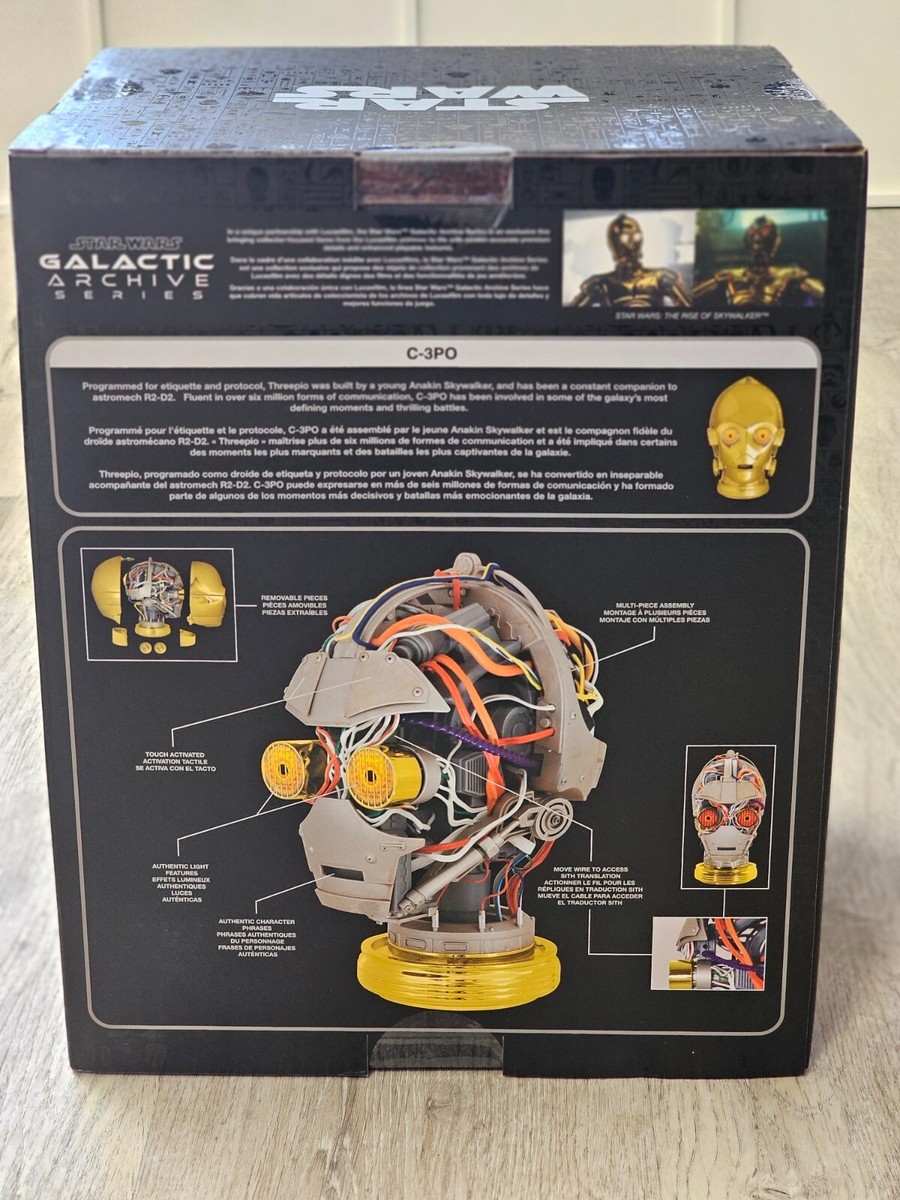 スターウォーズ C-3PO ヘッド ライトアップ 新品 サウンド付き f3qO スター・ウォーズ C-3PO ヘッド 頭部 トーキング ライトアップ