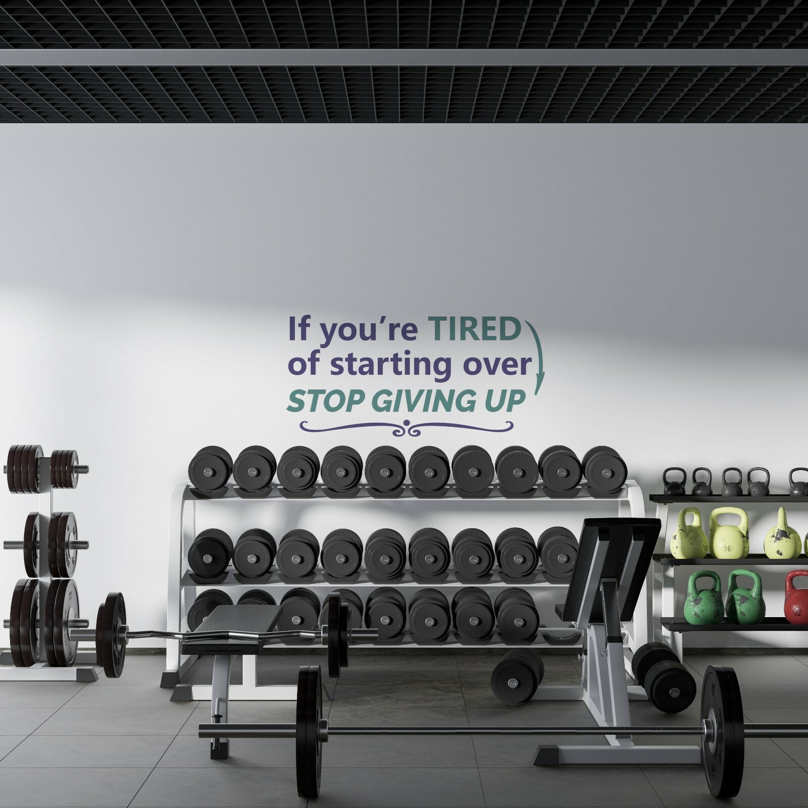 Vinyl Home Art Fitness Maniac Inspirational Gym Quotes Design Wall Decal Sticker