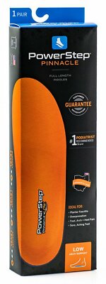 Powerstep Pinnacle LOW ARCH (All Sizes) Orthotic Arch Support