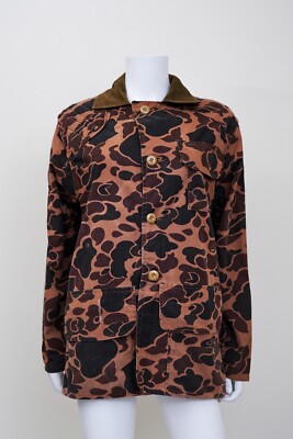 【70s SAFTBAK】Duck Hunter Camo Jacket Vintage 70s SafTBak Lightweight Duck Camo Mens Large Hunting