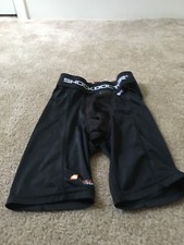 Shock Doctor Boys Compression Shorts Fitted Size Large Black