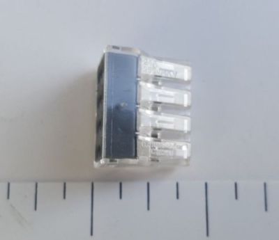 100 Pack XFITTING. Quick Push in Wire Connectors, 8 Pole, 18-12 Gauge 400V, 24A