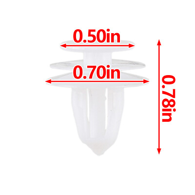 Rexka 10pcs Door Trim Panel Retainer Clip Compatible with Nissan Infiniti 01553
