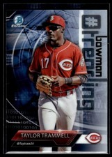 Taylor Trammell Bowman Chrome Hashtag Trending ##-TT Cincinnati Reds
