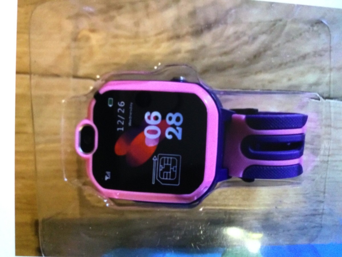 LDB Kids Smart Watch Phone, LBS Tracker Waterproof Smartwatch Pink