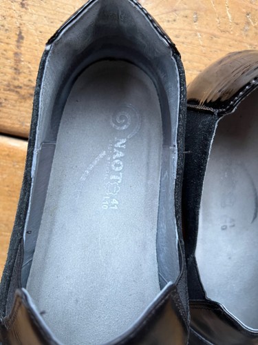 Scarpe Naot taglia 10 donna 41 Miro mocassino slip on ballerine pelle nera - Foto 2 di 11