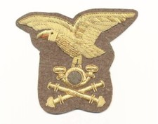 FREGIO ALPINO ARTIGLIERIA RICAMATO A MANO IN CANUTTIGLIA