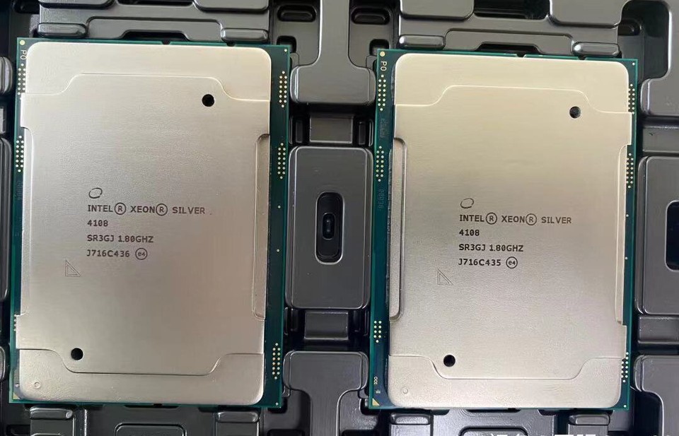 Processeur Intel Xeon Silver 4108 8 Cœurs 1.80 GHz 11 Mo Cache - Occasion, Fonctionnel Pour Serveur