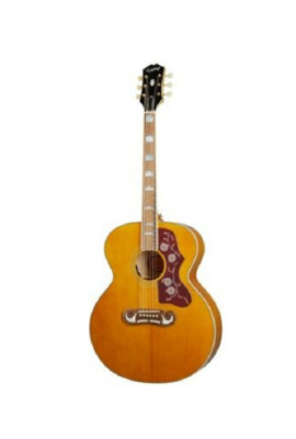 Epiphone J-200 All Solid Wood Fishman Sonitone - Aged Natural Antique Gloss