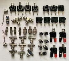 A Batch of BNC Connectors, Plugs, and Adapters never been used 