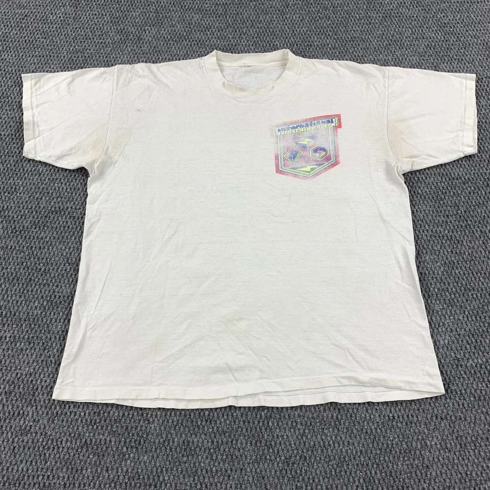 Camiseta De Colección Años 80 90 L Surf Lightning Bolt Camiseta Puntada Única Wind Surf Grunge Foto 3 de 4