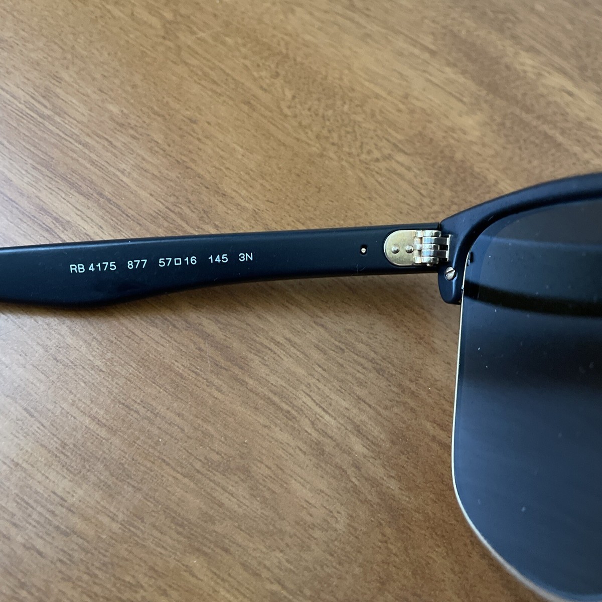 Ray-Ban Rb4175 56-16 Clubmaster Oversized Square Sunglasses Black