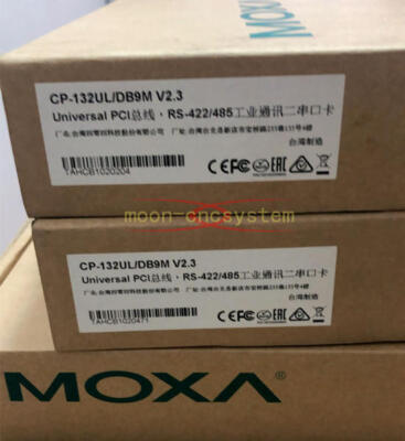 1PCS New MOXA CP-132UL/DB9M V2.3 RS-422/485 multi-port 2 Serial Card