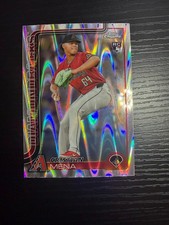 2025 Topps Chrome - Cristian Mena #102 RayWave Refractor (RC)