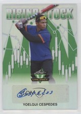 2020 Leaf Valiant Rising Stock 14/99 Yoelqui Cespedes #RS-YC1 Auto 02d2