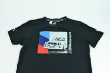 BMW Motorsport M M3 E30 80's Style Puma Black Men's Shirt Medium