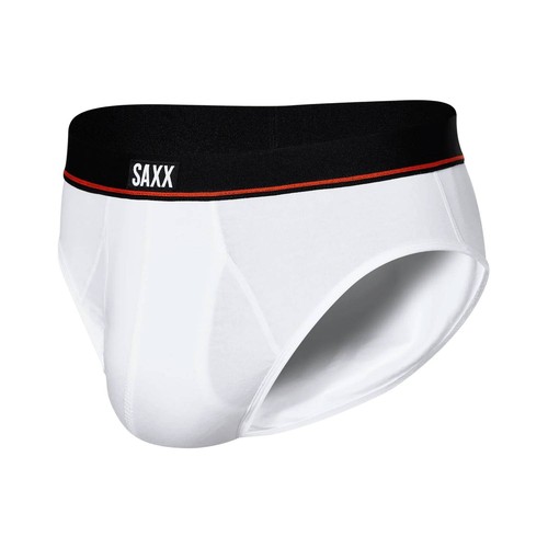 Saxx Non-Stop Stretch Cotton Briefs, White - M