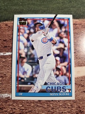 2026 Topps Series 1 1991 Topps T91-37 Seiya Suzuki, Chicago Cubs