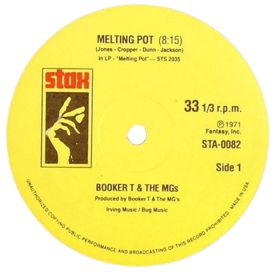 Booker T & The MGs / Bar-Kays - 'Melting Pot / Soul Finger' 12''