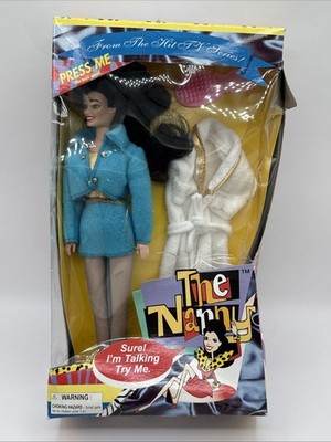 VTG Street Players 1995 The Nanny Fran Drescher Talking Doll Not Tested NIB