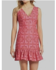 Trina Turk Carpentaria Dress Ruffle Hem Mini