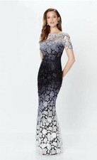 Montage black, Grey, And White ombre MOB Dress NWT Size 10