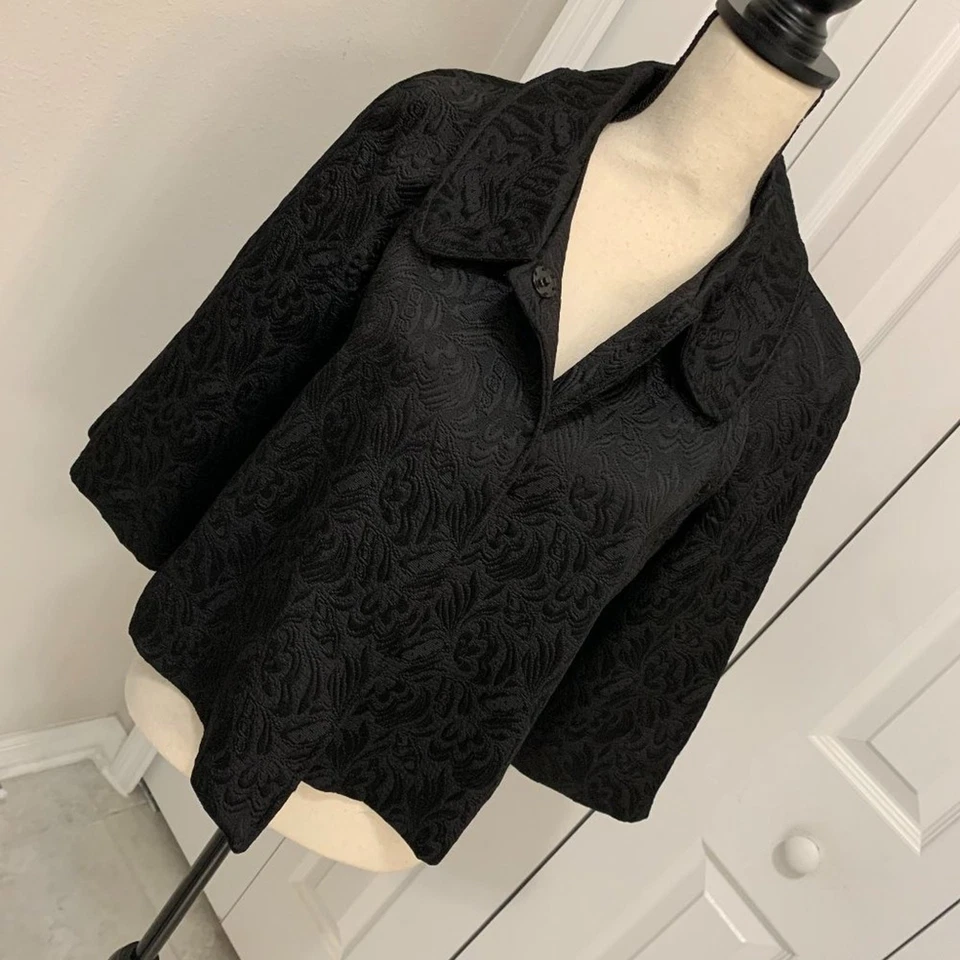 Elementz Chaqueta Brocado Negro - M Foto 2 de 4