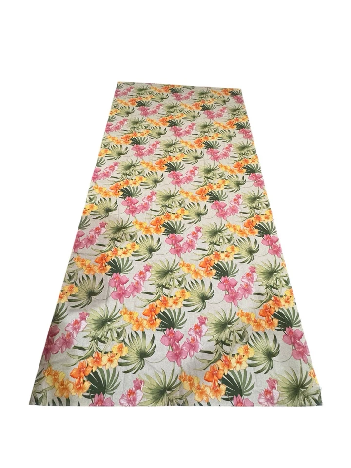 Tommy Bahama Home African Orchid Tablecloth + 12Napkins 58X116" Tropical - Image 2 of 4